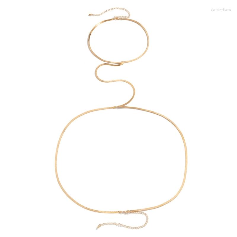 

Belts Body Chain Fashion Necklace Harness Jewelry Summer Bikini Sexy, Gold