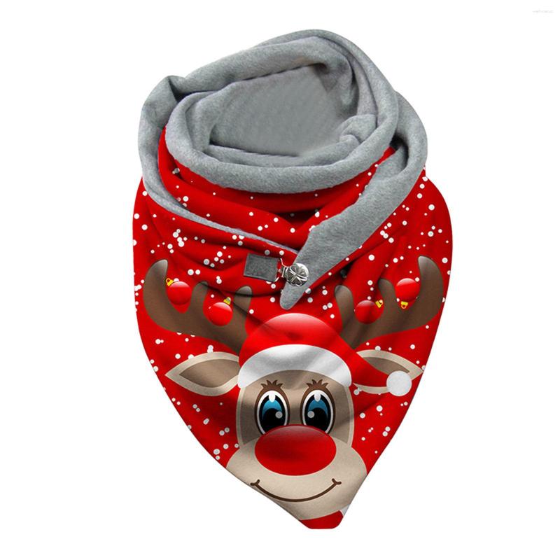 

Scarves Women Christmas Winter Retro Design Scarf Wraps Button Soft Wrap Casual Warm Shawls