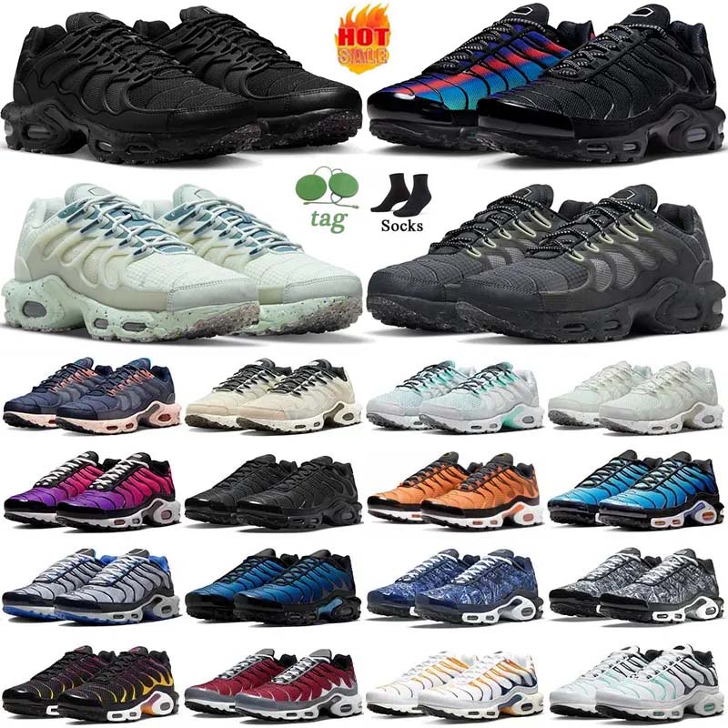 

2023 Tn terrascape plus 3 running shoes for men women triple white black Laser Blue Volt Glow Oreo womens Breathable plus sneakers trainers outdoor sports