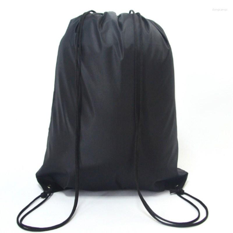 

Outdoor Bags Waterproof Gym Bag Drawstring Sack Fitness Travel Backpack DIY Daybag Shopping Swimming Basketball Yoga Sports, Orange
