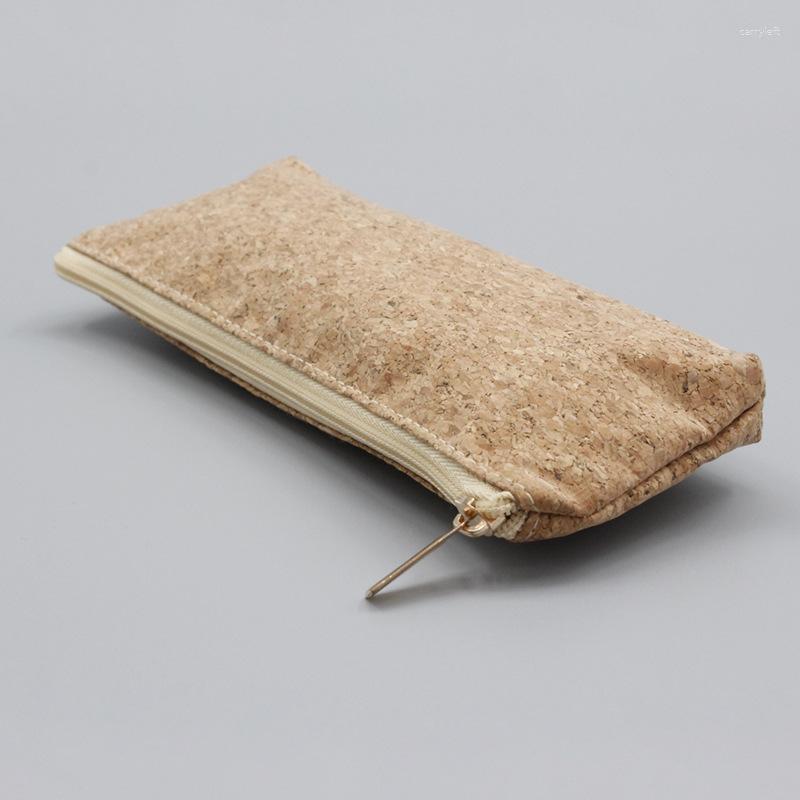 

Cosmetic Bags DHL50pcs Women Cork Khaki Prints Clutch Storage Bag