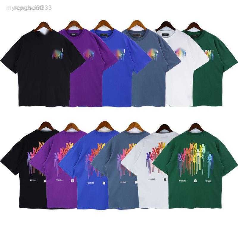 

Spring/summer New Fashion Brand Drip Men' and T-shirt L05c RU2W, Purple