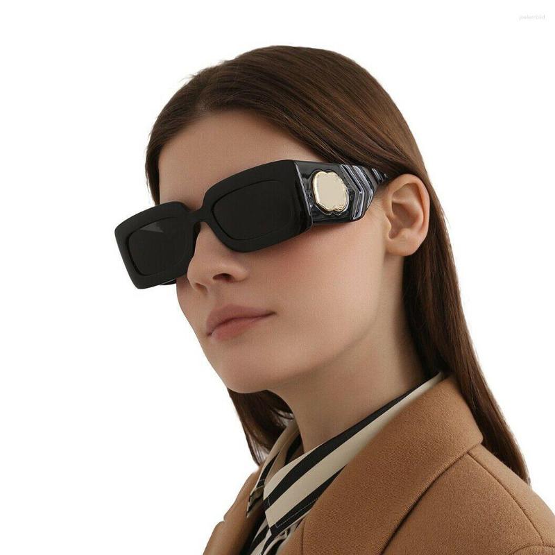

Sunglasses Fashion Classic Design Polarized 2023 Luxury 0811S Black Gray Rectangular-frame Sun Glasses Women