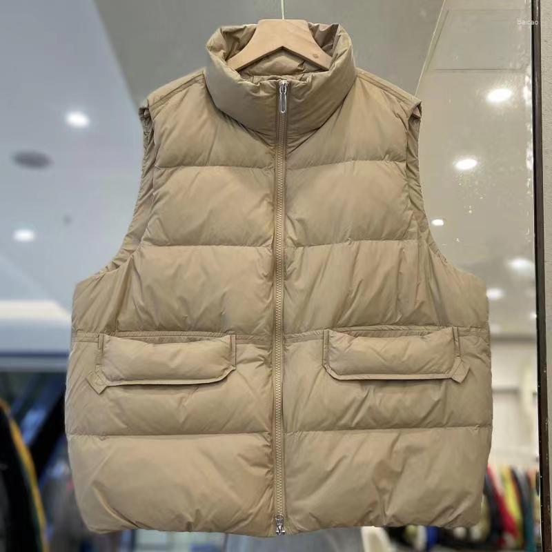 

Women' Vests 2023 Autumn Winter Women Ultra Light Down Cotton Female Lightweight Windproof Waistcoat Slim Sleeveless Vest Jacket, Black