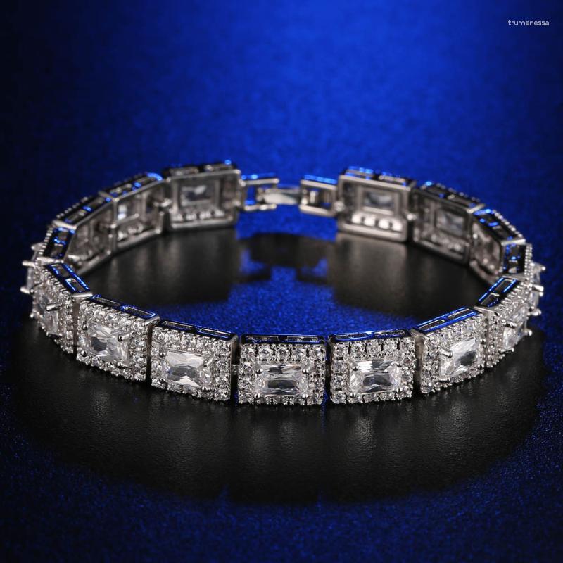 

Strand Beaded Strands 2023 18CM Luxury Princess Silver Color On Hand Bracelet Bangle For Women Anniversary Gift Jewelry Bulk Sell Moonso
