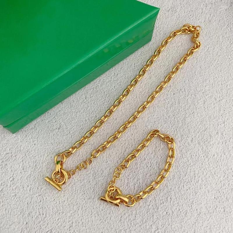 

Link Bracelets LANYA2023 Copper Gilded High-quality Necklace Bracelet Ring