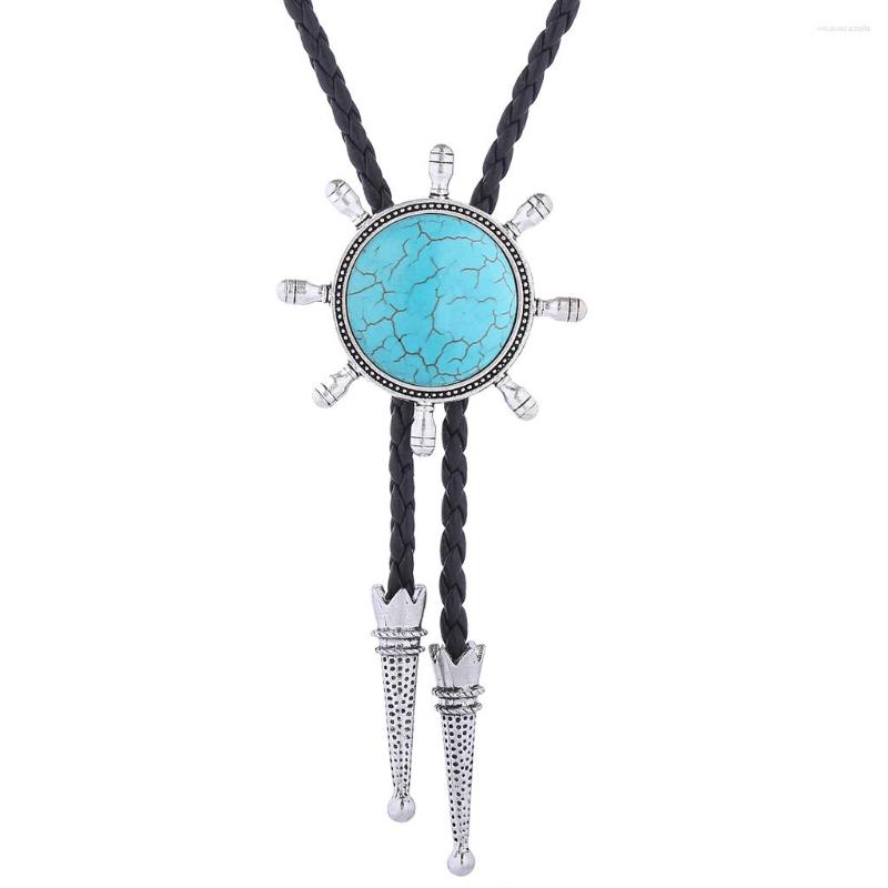 

Bow Ties European And American Nautical Square Compass Retro Bolo Tie