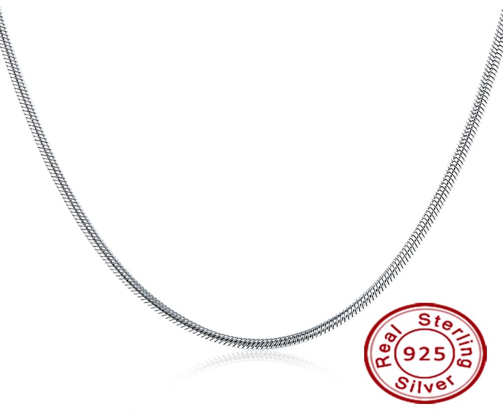 

Fine Jewelry 100% 925 Sterling Silver Necklace Fit Chain for Men/Women 3 mm 18" 20" 22" 24" Inches7326805