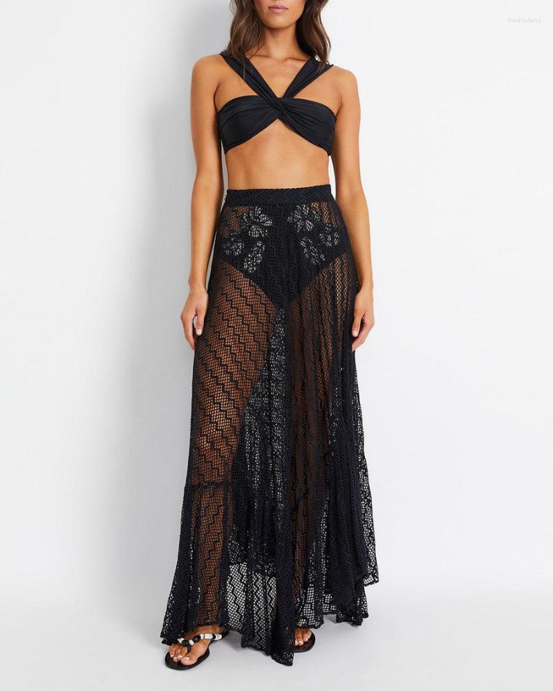 

Women' Swimwear Off-The-Shoulder Bikini Set Two Pieces Tankini Women Swimming Suits Patchwork Summer Swiming Suit 2023 Luxury Bourkini, Black