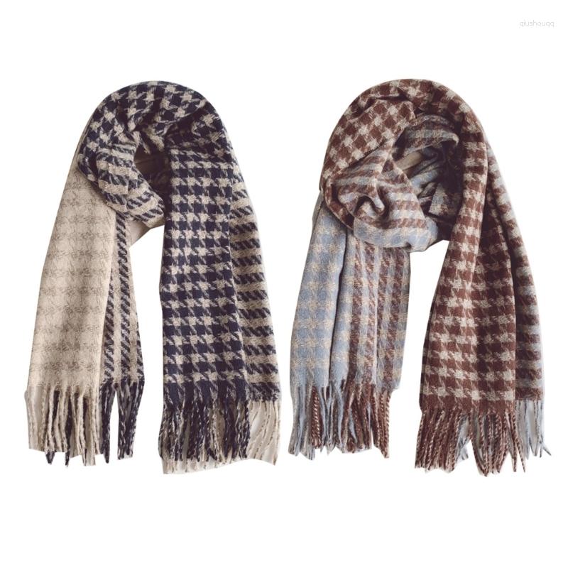 

Scarves Womens Fall Winter Scarf Classical Tassel Small Plaid Scarfs Warm Soft Lightweight Large Blanket Wrap Shawl