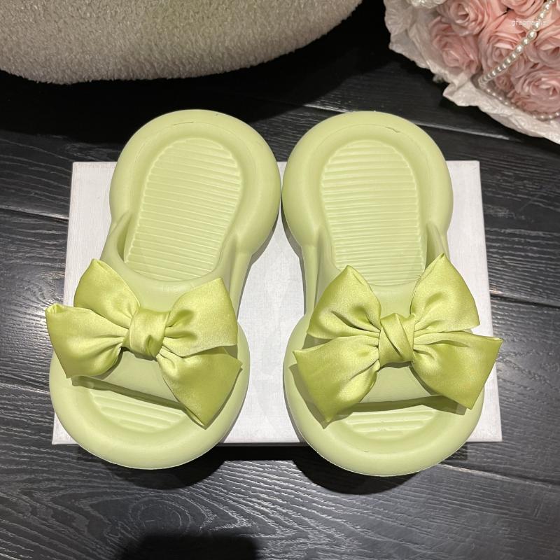 

Slippers 2023 Summer Round Toe Open EVA Lightweight And Comfortable Women Net Red Simple Women's Flat Shoes, White
