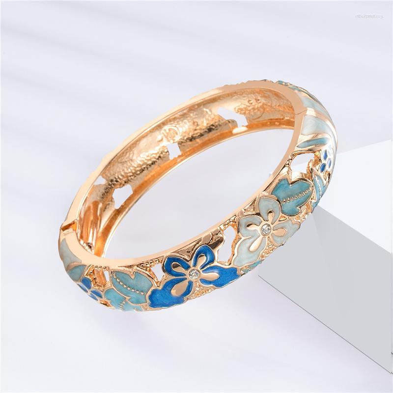 

Bangle Cloisonne Bracelets On Hand Cuff Bangles For Women Butterfly Female Enamel Bracelet Gift Trendy Jewelry Accessories