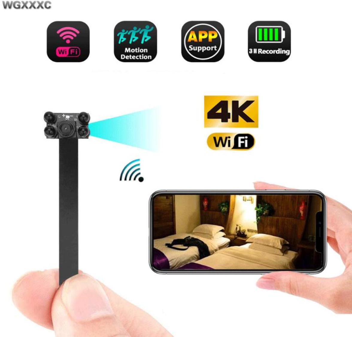 

Mini Cameras 4K WIFI IP Camcorder DIY Portable Night Vision Micro Cam Remote Network Webcam P2P Car Camrea4000836