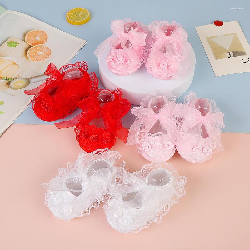 

First Walkers Baby Lace Shoes Spring Autumn -12 Months Breathable Infants Soft Sole, Black