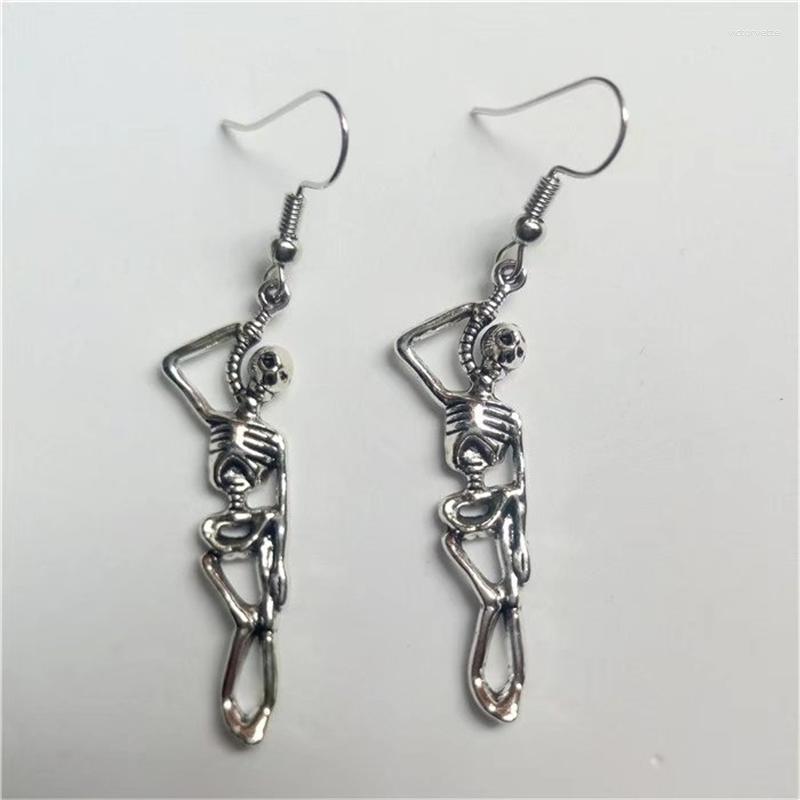 

Dangle Earrings Drops Skeleton Christmas Gift For Her Steampunk Gothic Punk Girlfriend Sister Daughter Skull Pendant