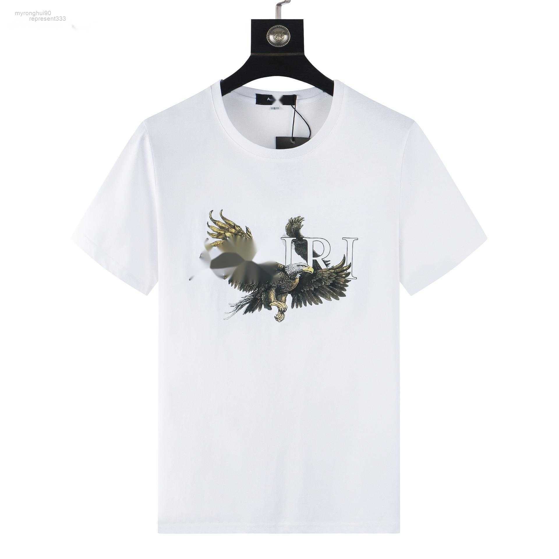 

New Mens Womens Designer Shirts Printed Fashion Man T-shirt Tops Quality Cotton Tees Luxury Hip Hop Streetwear Tshirts Half 0ajh ICKE, White