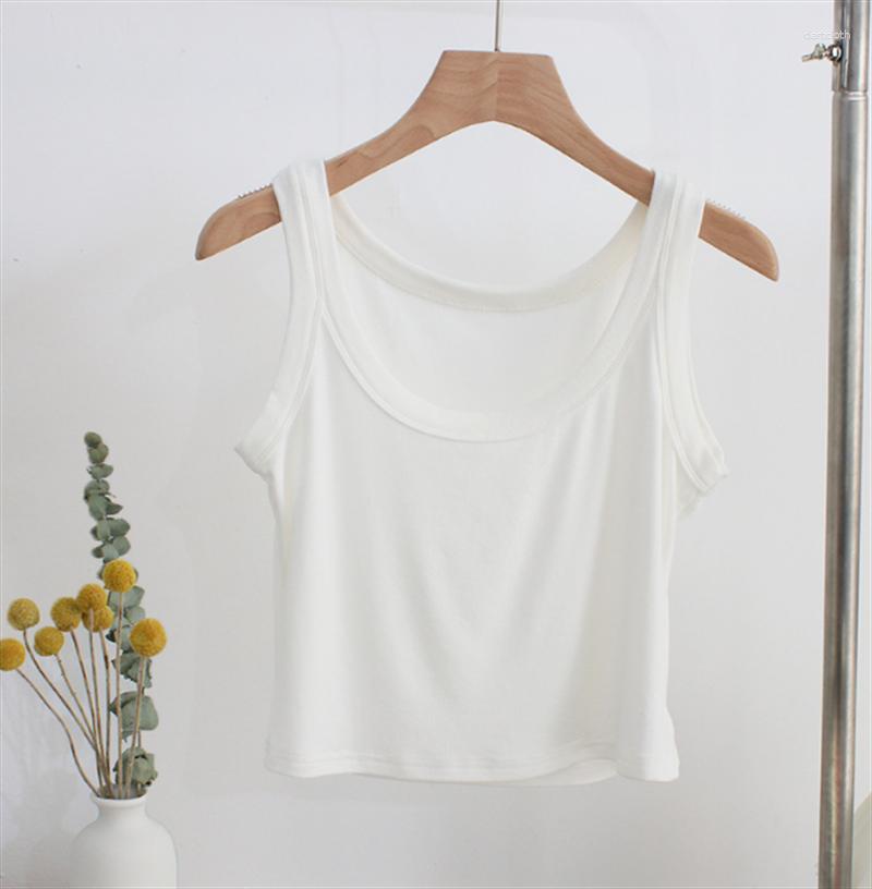 

Stage Wear Summer Short Style Loose Knitted Dance Tanks Casual Sports Fast Drying High-elastic Base Vest 2023, Black