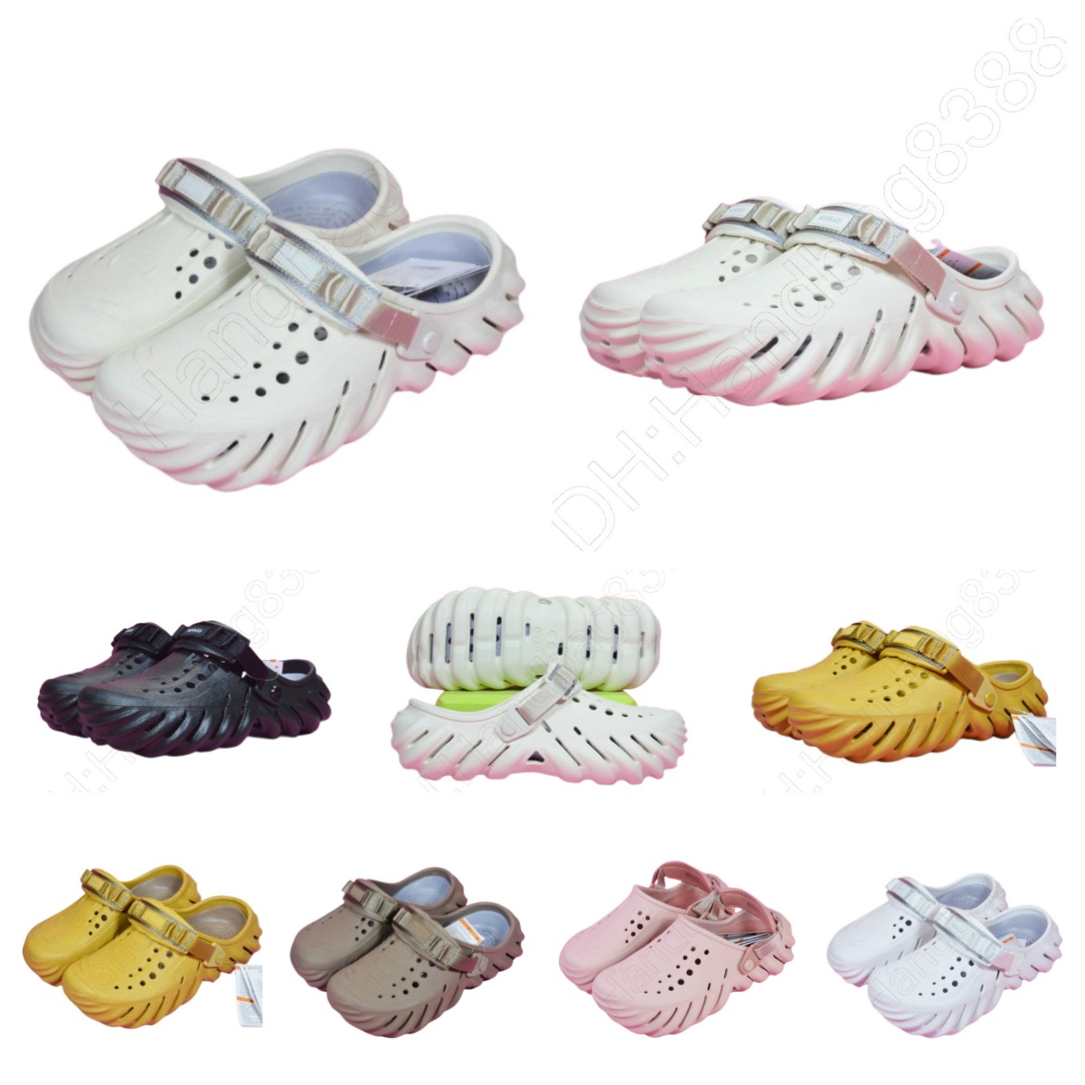 

Sandals EVA Bobo echoclog CrocClog Crocodile Shoes Lightweight comfortable Women Men Summer Slides Designers Sandalias Slippers A08, Dark blue -blue