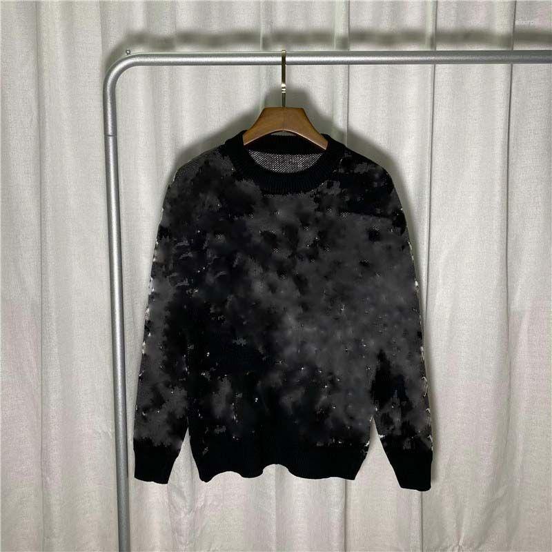 

Men' Sweaters 2023 Mens Designer Autumn Winter Unisex Sweatshirts Brand Tide Sweater Pullover Cotton Hip Hop Lovers -2XL, Black