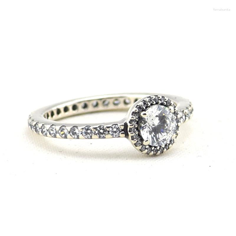

Cluster Rings 925 Sterling Silver Jewelry Classic Elegance With Clear Cubic Zirconia