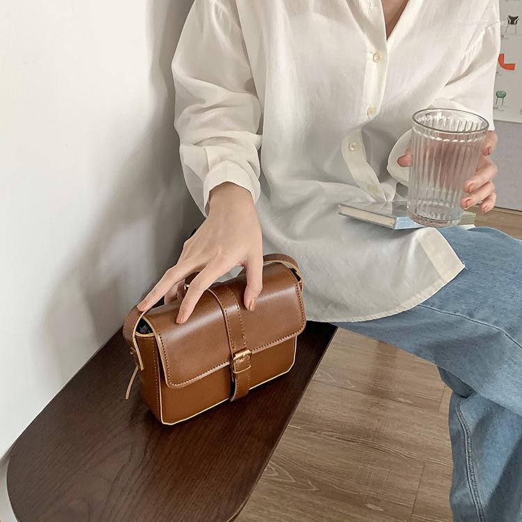 

Evening Bags 2023 For Women Fashion Shoulder Bag Korean Version Crossbody Versatile Small Square Purses And Handbags, Brown