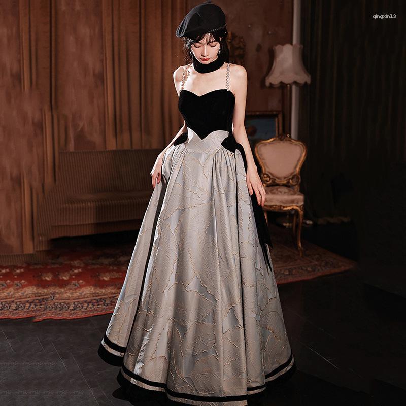 

Ethnic Clothing Sexy Spaghetti Strap Prom Dresses Women Backless Long A-Line Evening Gowns Vestidos De Gala