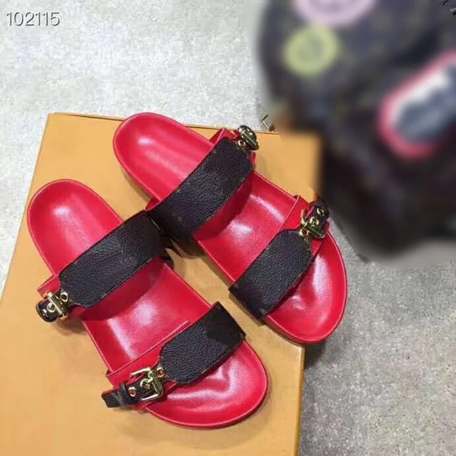 

2023 womens Slippers women slides slipper Summer Sexy Sandals mens luxurys designers real leather platform sandal Flats fashion, No box
