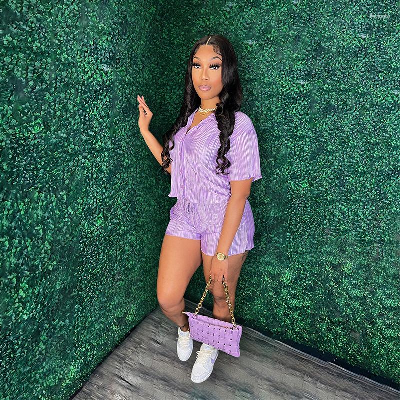 

Women' Tracksuits Fashion Two Peice Set For Women Matching Sets Color Slim 2023 Casual Short Sleeves Shirt Tops Shorts Solid, Black