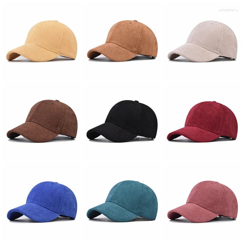 

Ball Caps Men Corduroy Baseball Cap Women Spring Summer Solid Color Unisex Hat Male Outdoor Adjustable Sun Casquette Gorras, Blue