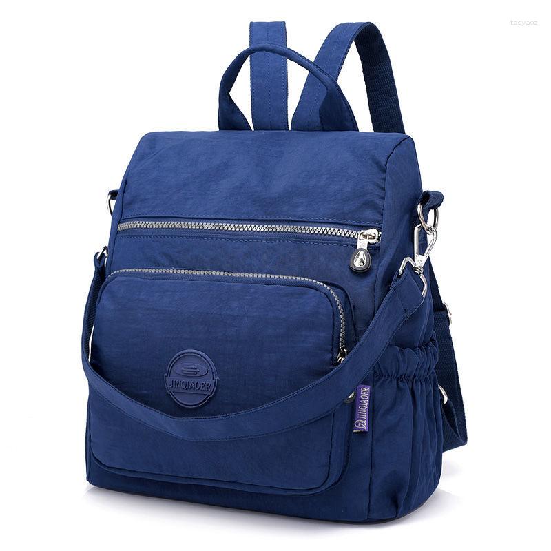 

Evening Bags Backpack Women High Capacity Nylon Waterproof Ladies Travel Student Schoolbag Emale Fashion Brand Handbag Tote 2023