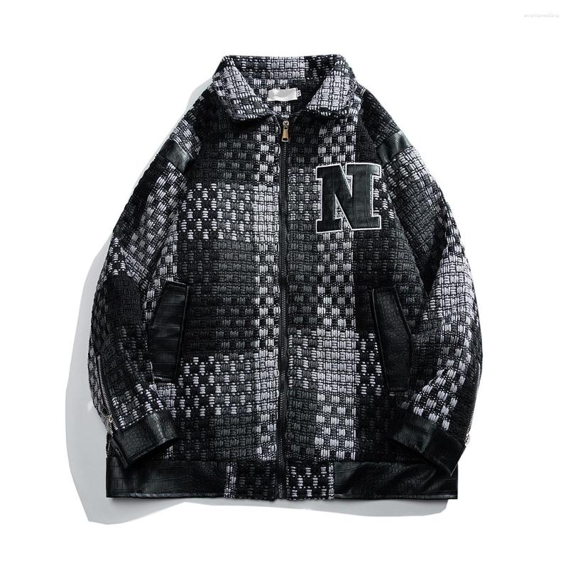 

Men's Jackets Plaid Shirts For Men Fashion Clothing Men's Jacket Shirt Mens Clothes Harajuku Vintage 2023 Spring Arrivals, Black