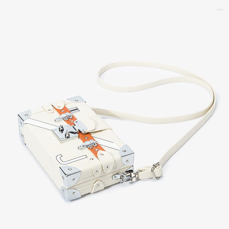 

Evening Bags Crossbody Bag For Women White Box Square Luxury Designer Handbags Mini Pu Leather Sac Tendance, Black