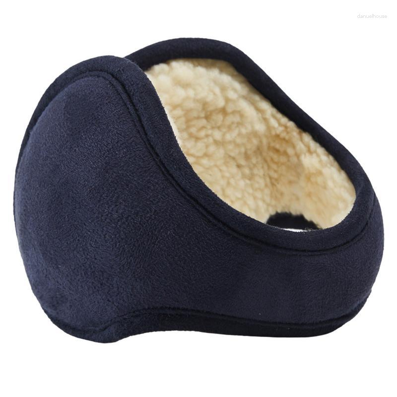 

Bandanas Unisex Winter Earmuffs Warm Outdoor Ear Warmers Adjustable Covers With Lamb Wool Behind The Head For