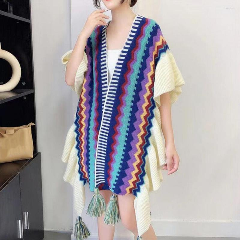 

Scarves Women Shawl Multipurpose Anti-fade Keep Warm Ethnic Design Scarf Cape Dating Supplies