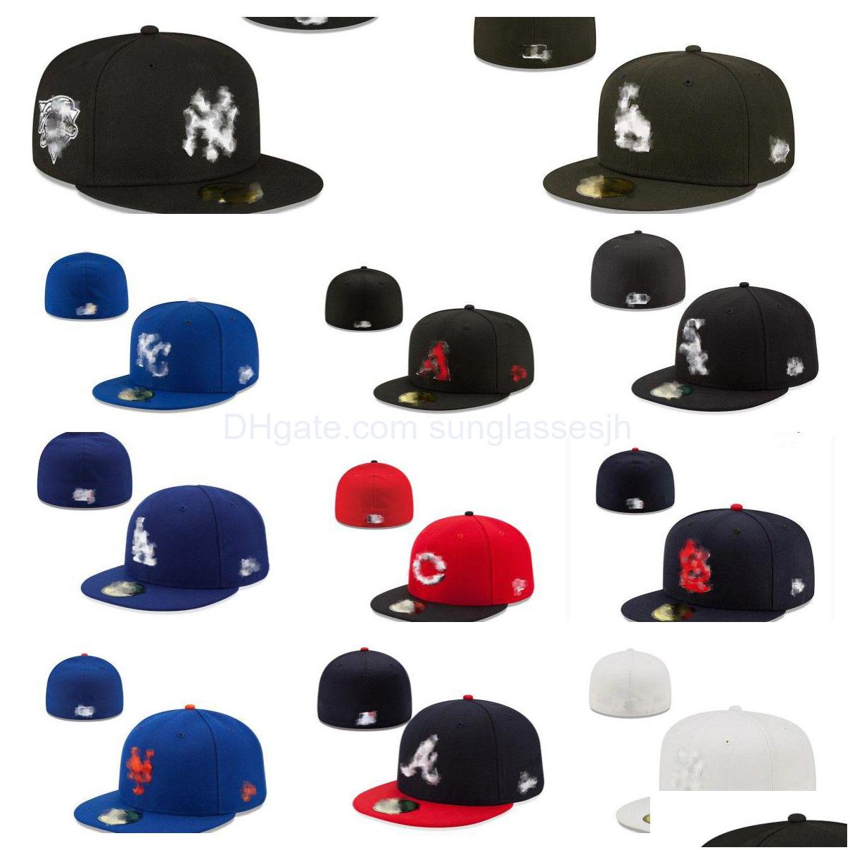 

Ball Caps Summer Designer Fitted Hats Snapbacks Hat Adjustable Baskball All Team Logo Outdoor Sports Embroidery Cotton Flat Closed B Dhend, As show