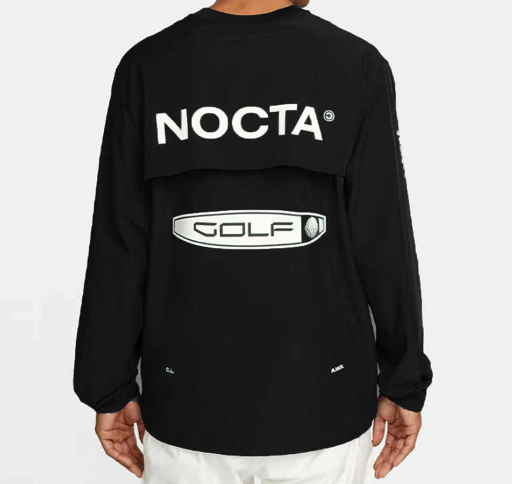 

2023 Men' Hoodies US version nocta Golf co branded draw breathable quick drying leisure sports T-shirt long sleeve round neck summer456, Milky white