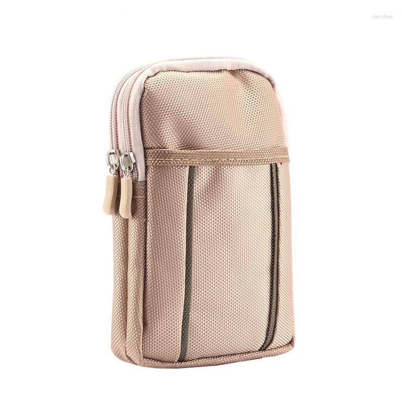

Wallets Multi-function Wallet Phone Pouch Belt Clip Bag Case With Holder High Quality Waist Outdoor Sport Cover 2 Zipper, Style 3