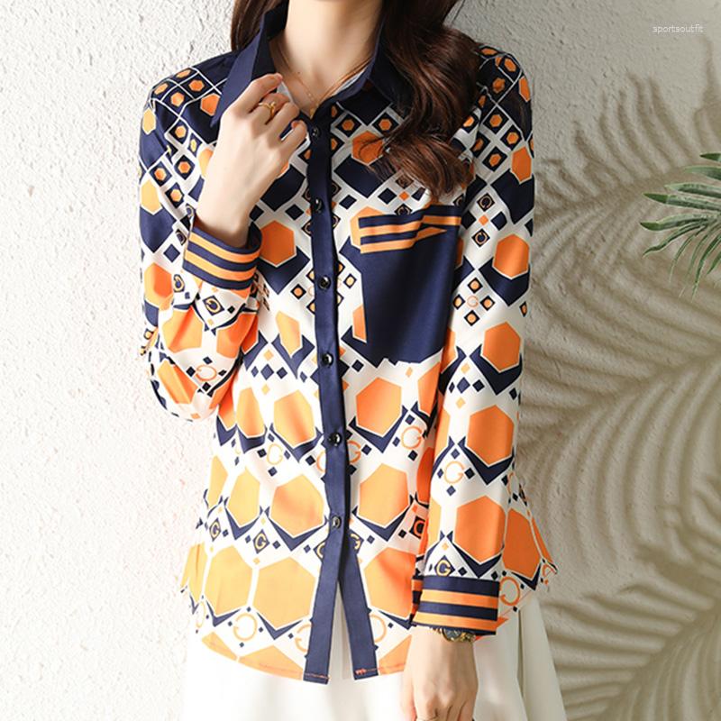 

Women' Blouses Fashion Printing Ladies Shirts Women' 2023 Spring Summer Long Sleeve Tops Blusas Mujer, Multi