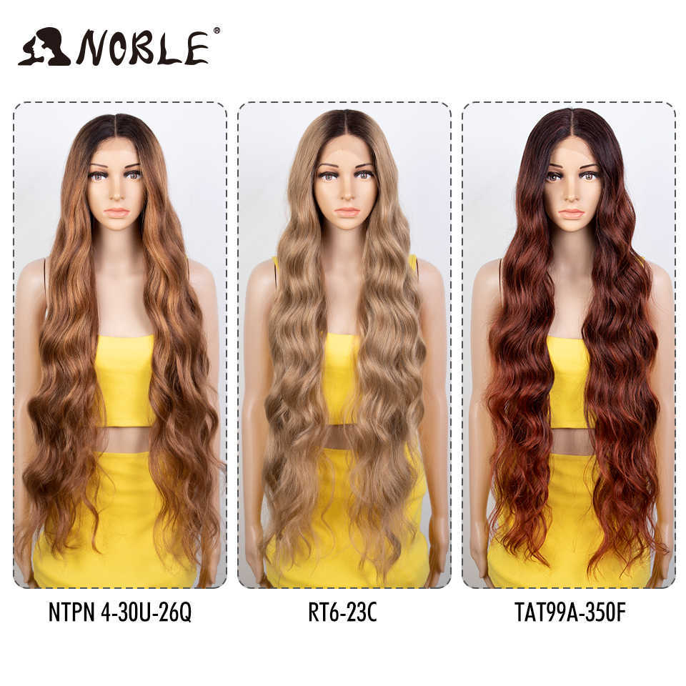 

Nxy Lace Wig Synthetic 36" Ginger Lace Front Wig Body Wig Long Wavy Free Part Synthetic Lace Front Wigs For Women Cosplay Wig 230524, Ombre color