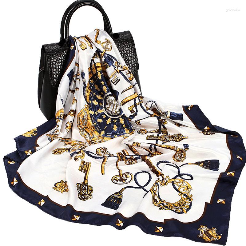 

Scarves 10pcs 90 90cm Silk Scarf Women Wholesale