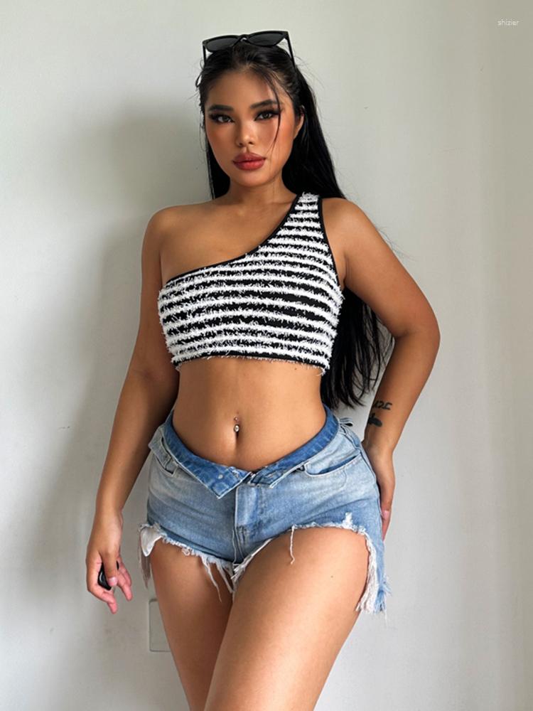 

Women' Tanks Women Y2K Sexy&Club Single Stripe Knitted Tank Halter Skinny Lace-up Turtleneck Camisole Street Chic Tops 2023, Black