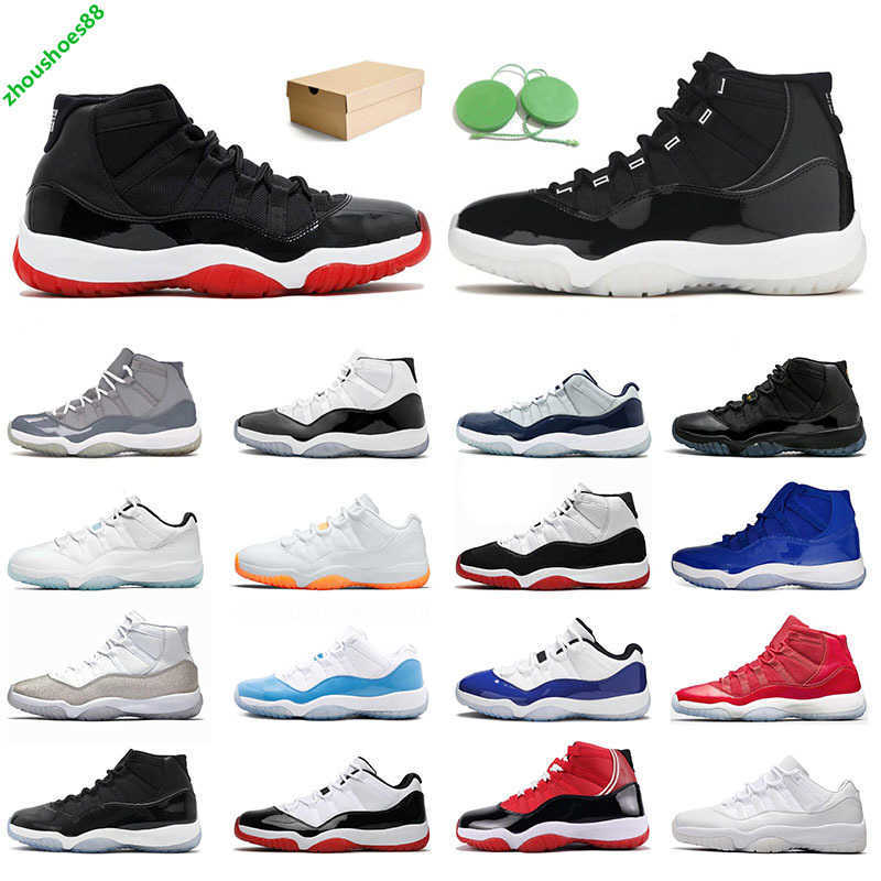 

BOX WITH Classic Basketball Shoes for Men Women Jumpman 11 11s Concord Bred High Citrus Low XI Space Jam Cap and Gown Gamma Blue UNC Legend Sports Sneakers Trainers, B13 blue 36-47