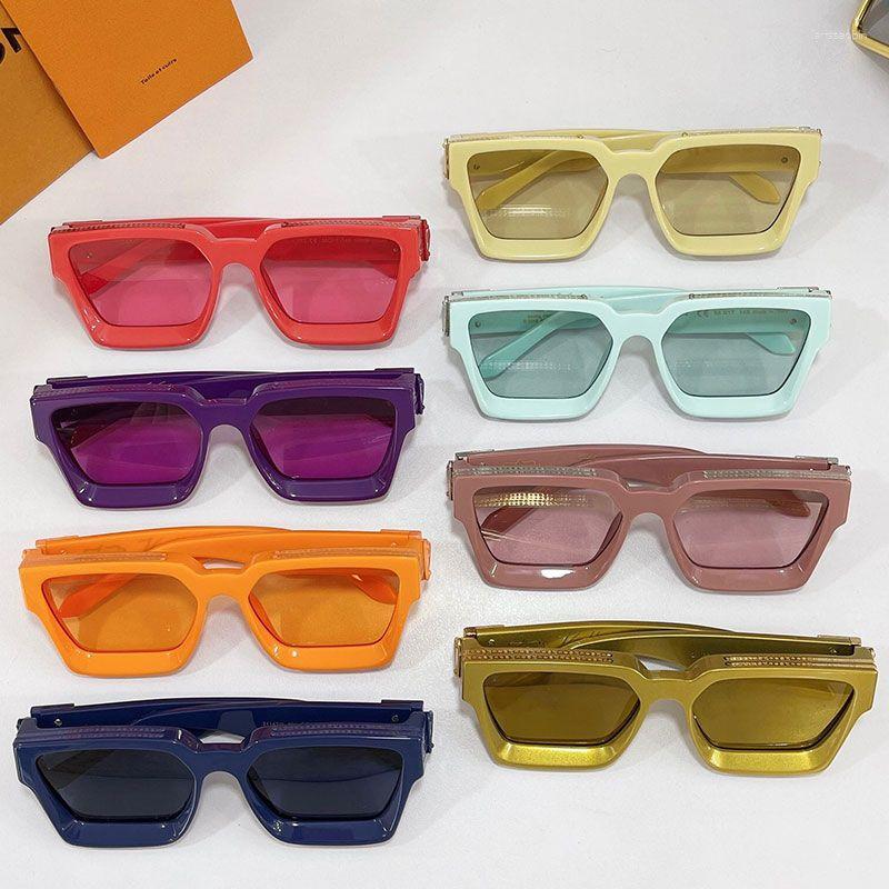 

Sunglasses Mens Millionaire Z1165E Womens Sunglasse Fashion Luxury Thick Sheet Transparent Purple Frame Designer Classic