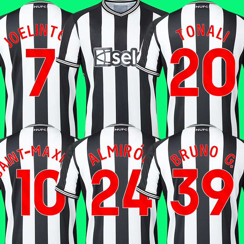 

23 24 soccer jerseys Newcastles TONALI BRUNO Guimaraes JOELINTON TRIPPIER ISAK 2023 2024 MAXIMIN WILSON ALMIRON MURPHY football shirt men kids kits, Home
