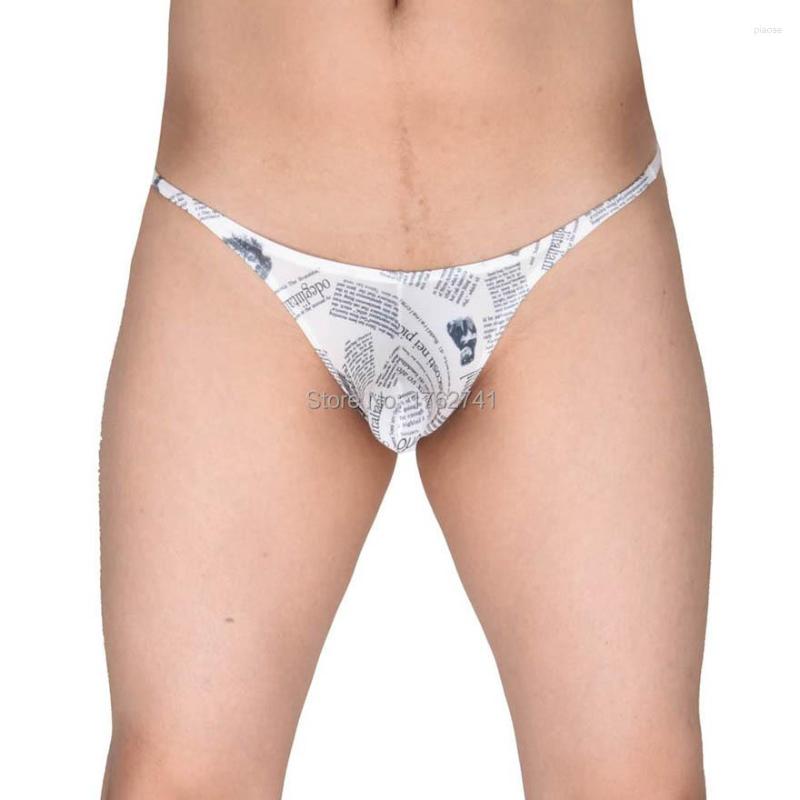 

Underpants Sexy Men's Print Underwear Briefs Elastic String Bikinis Low-rise Jockstrap, Banner