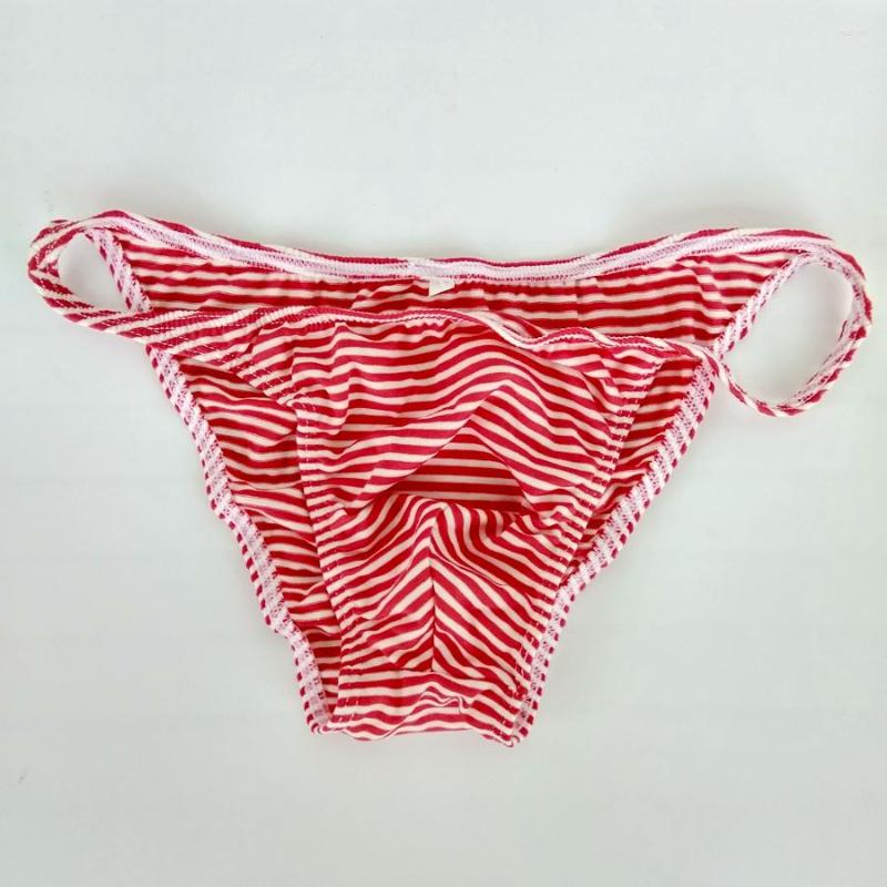 

Underpants Mens String Bikini Stripe Jersy Poly/Cotton/Spandex Narrow Waist