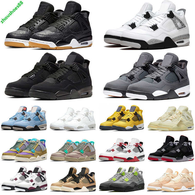 

4s wholesale Jumpman Desert Moss Basketball Shoes For Men Women 4 University Blue White Oreo Taupe Haze Bred Sail Court Purple Mens Trainers