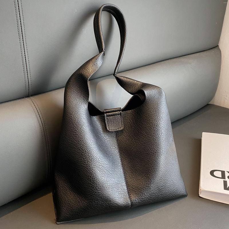 

Evening Bags Korea Bucket Tote For Women Shoulder Bag Large Capacity Handbag With Small Casual Versatile Shopper Women's, Beige