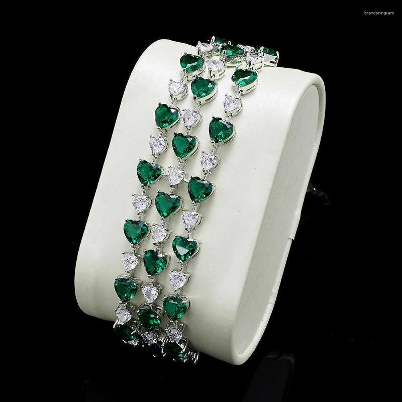 

Necklace Earrings Set TIRIM Bracelet For Women Hand Make Multilayer Charm Bracelets Full Cubic Zirconia Luxury Jewellery Party Women's, Picture shown