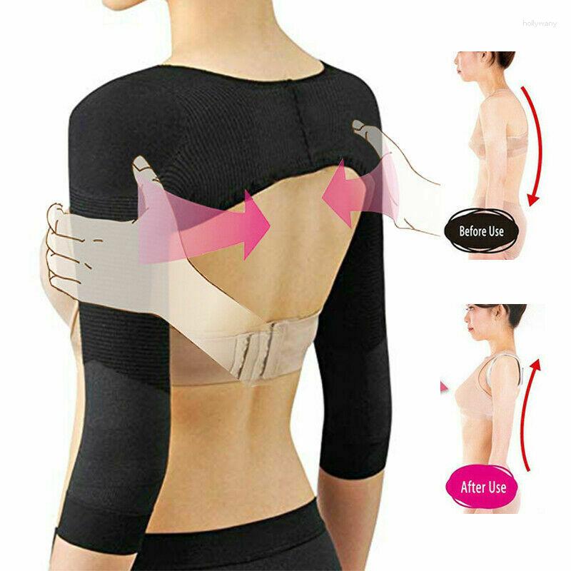 

Women's Shapers Womens Ladies Arm Slimmer Correct Posture Humpback Prevent Girdle Shapewear, Black